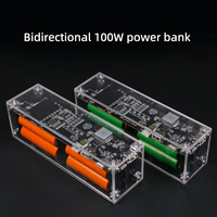 Usine en gros 18650 21700 boîtier de batterie Kit de banque d'alimentation portable 100W boîte de banques d'alimentation universelle haute capacité