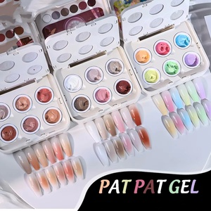 6 Colors Air Cushion Patting <b>Gel</b> Gradient <b>Gel</b> Polish <b>Set</b> Gradient Blush Macaron Colorful Candy Solid <b>Nail</b> <b>Gel</b> - Product Image 1