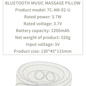 New Bluetooth Music Cervical <b>Massage</b> Device for Household Neck Car Portable Intelligent and Cervical <b>Massage</b> - Product Image 5