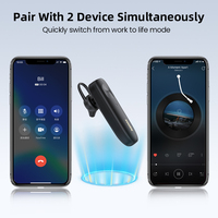 Remax Earphone Bluetooth Satu Sisi Handsfree Nirkabel Headset Telepon Bluetooth untuk Pengemudi Truk