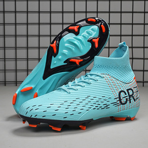 Chaussures de football professionnelles à tige haute pour hommes, femmes et jeunes - Confortables pour toutes les saisons - Product Image 2