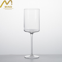 Ensemble de gobelets à vin en cristal soufflé à la main, design droit à long pied, verres à champagne et à vin rouge/blanc pour mariage