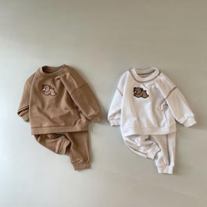 2 Stuks Zoete Stijl Lente Herfst Peuter Kleding Voor Baby Jongen En Meisje Kinderen Trainingspak Pak Voor Kinderen - Product Image 2