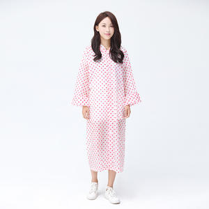 Impermeable para senderismo al aire libre, Poncho de ciclismo grueso para adultos, impermeable de <span class=keywords><strong>lunares</strong></span> transparente portátil EVA, chaqueta de lluvia larga para <span class=keywords><strong>mujer</strong></span> - Product Image 2