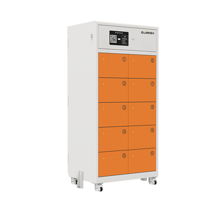 Gabinete Inteligente de 10 Compartimentos para Intercambio de Baterías, Alarma de Humo, Supresión de Incendios, Diseño Impermeable, para Exteriores, Tiendas de Entrega de Comida Compartida - Product Image 3