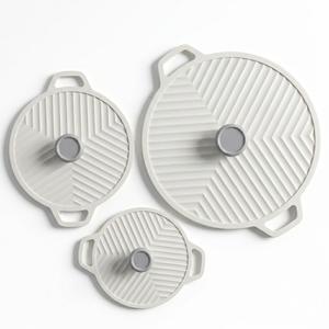 Couvercle de casserole de cuisine en silicone de qualité alimentaire, <span class=keywords><strong>grand</strong></span> format, anti-débordement, antidérapant, résistant à la chaleur, couvercle d'étanchéité pour la conservation des aliments - Product Image 1