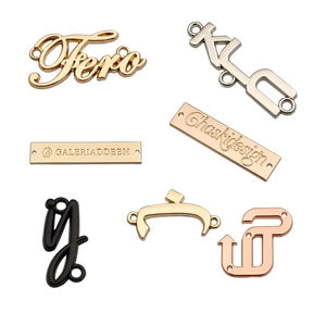 उच्च गुणवत्ता वाले जस्ता मिश्र धातु लोगो लेबल परिधान के लिए कस्टम कपड़े धातु टैग - Product Image 3