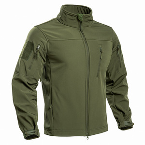 Veste tactique d'extérieur pour homme, col montant, alpinisme, avec doublure polaire, trois-en-un, coupe-vent - Product Image 5