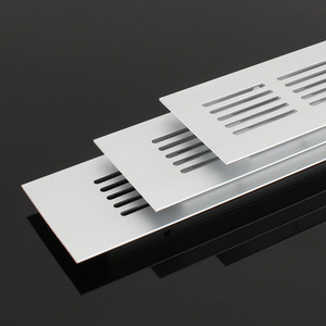 Grille de ventilation en alliage d'aluminium 50 mm, maille respirante rectangulaire pour armoire, placard à chaussures, meuble de cuisine - Product Image 2