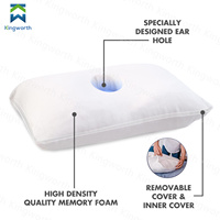 Oreiller cervical de haute qualité Kingworth pour le sommeil, thérapie de la sciatique, oreiller perforé, oreiller pour dormeur latéral