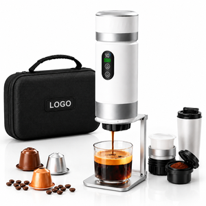 Machine à café portable rechargeable d'usine avec batterie détachable, support et sac de rangement, logo personnalisé, machine à expresso sans fil - Product Image 1