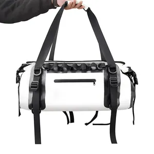 60L Big Size PVC Tarpaulin IPX6 Waterproof Dry Backpack Duffel Bag For Camping Hiking Travel
