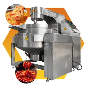 Của Tôi Công Nghiệp Tự Động Gas Dâu Tây Mứt Vỏ Bọc Nấu Ăn Pan Máy Trộn Hành Tinh Mixer Cho Nấu Ăn