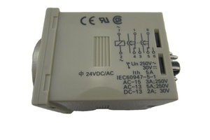 H3CR-F8 ตัวตั้งเวลา AC100-240/DC100-125 รีเลย์ของแท้ใหม่เอี่ยมพร้อมแรงดันไฟฟ้าและกระแสสลับ 20A - Product Image 3