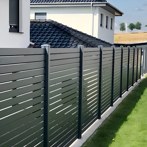 Bestseller: Pannelli per Recinzione Orizzontale in Alluminio Moderno, Alta Protezione Anti-Arrampicata, Decorativi per Giardino Esterno - Product Image 3