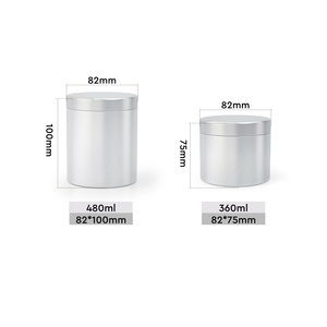 Premium <b>Large</b> Aluminum Tin for Tallow Balm, 12oz 16oz 500ml Airtight Cosmetic Container for Skincare & Salve - Product Image 4