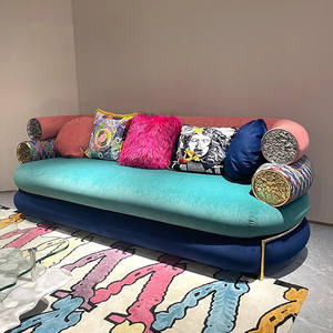 Juego de Sofás de Lujo Minimalistas Modernos Italianos, Estilo Italiano, Lujo Ligero, Sala de Estar de <span class=keywords><strong>Villa</strong></span>, Alta Gama - Product Image 1