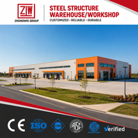 Estructura Metálica Prefabricada ZW para Almacenes, Estructura de Acero para Talleres