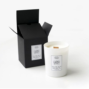 Custom Premium Black Folding Paper Box For Candle Jar Boxes