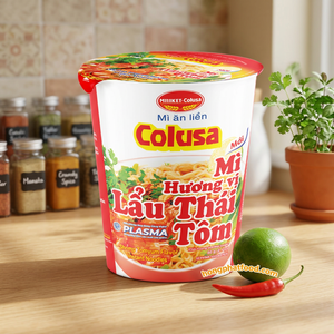 Fideos Instantáneos con Sabor a Tom Yum de Camarón Colusa, Taza de Fideos Listos para Comer, 60 g, Comida de Conveniencia - Product Image 2