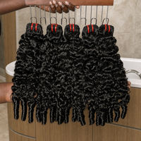 Lots de Cheveux Humains Vierges Bruts Vietnamiens Grade 12A 15A, Boucles Pix Birmanes, Tissage de Cheveux Bouclés Spirale Océanique