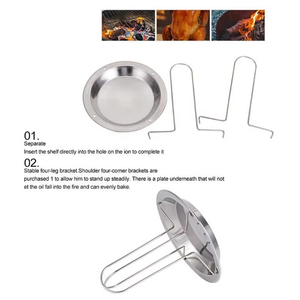 Support de rôtissage antiadhésif en gros pour poulet, grille de cuisson pour barbecue extérieur, outils de cuisine, plaque de cuisson grillée - Product Image 2