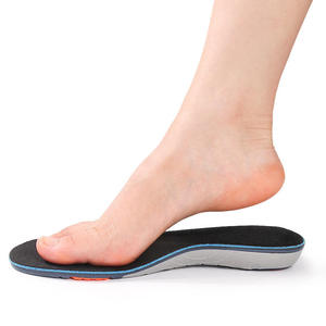 Men's High Elasticity Shock Absorption Sweat Sports Arch Support <b>Insoles</b> Foot Valgus Flat Feet Orthopedic Full Cushion - Product Image 2