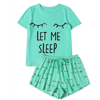 Vêtements de nuit pour femmes, ensemble pyjama en coton, ensemble de vêtements de nuit 2 pièces, vêtements de nuit pour femmes, vêtements de salon, vente à chaud