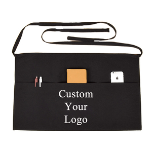 Delantal de Trabajo Profesional Ranguo con Logotipo Personalizado, 3 Bolsillos Delanteros, Algodón y Poliéster, Uniforme para Personal de Restaurante, Hotel, Cafetería, Corporativo - Product Image 1