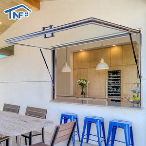 בית נייד הוריקן השפעה חלון מטבח חדר פנימי ויניל אלומיניום מרובע קיר - Product Image 1