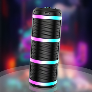 Kakusiga Karaoke Speaker 3x4 20W Rechargeable With Led Lights <b>Bluetooth</b> Fm Usb <b>Microphone</b> - Product Image 5