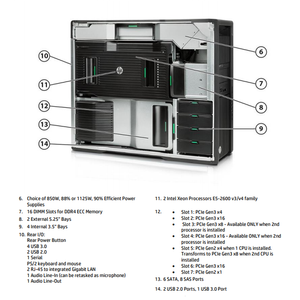 Nueva estación de trabajo en Torre <span class=keywords><strong>HPE</strong></span> <span class=keywords><strong>Proliant</strong></span> serie Z original Z840 ML30 ML350 Gen11 <span class=keywords><strong>Microserver</strong></span> y <span class=keywords><strong>servidor</strong></span> en Torre Micro <span class=keywords><strong>Gen10</strong></span> <span class=keywords><strong>Plus</strong></span> en stock - Product Image 6