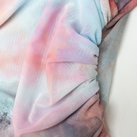 Robe de soirée sans manches de luxe personnalisée, tie-dye, robe moulante imprimée en mousseline de soie pour femmes, haut de gamme, pour soirée, 2025
