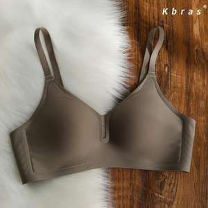 Ropa interior sin costuras de copa fija de estilo fino, pecho grande, sujetador de mujer antiflacidez de realce más pequeño - Product Image 4