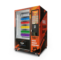 Distributeur automatique de snacks et de sodas commercial avec système de refroidissement par compresseur, paiement multi-mode et verre anti-buée pour la vente au détail 24h/24 et 7j/7