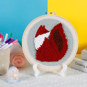 Changxu <span class=keywords><strong>facile</strong></span> poinçon aiguille Kit de broderie débutant point de croix Technique dessin animé Animal Style à la main Kits de couture artisanat cadeau - Product Image 6
