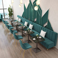 Meubles de cabine de Restaurant Double face, ensemble de canapé Table et chaise, meubles de cabine de Restaurant