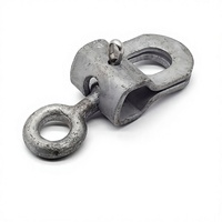 Plaque de suspension à tête de bol chinoise pour matériel de ligne électrique W-7A/WS-7 en acier titane, connexion simple et double liaison