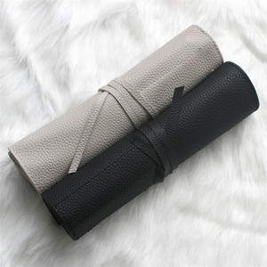 Bàn Chải Màu Hồng Túi Trang Điểm Biểu Tượng Tùy Chỉnh Bàn Chải Trang Điểm Túi Cuộn Cho Bàn Chải - Product Image 6