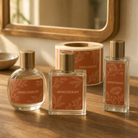 Autocollants personnalisés en rouleau, étiquettes pour flacons de parfum, cartes de remerciement, autocollants en papier colorés pour petites entreprises
