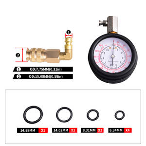Kit de <span class=keywords><strong>Test</strong></span> de pression d'huile moteur 12 pièces, testeur outil de Garage de voiture dispositifs d'avertissement de faible niveau d'huile - Product Image 6