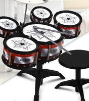 Children's Jazz Drum Set Toys Beginner Children's Percussion Instruments Early Education Drumming Drum Toys