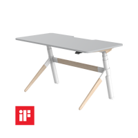 Bureau Debout Électrique Polyvalent JIECANG Moderne, Pieds Inclinés Écologiques, 1200N