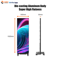 Pantalla LED para Pósteres de Interior de Alta Definición P1.25 P1.5 P1.8 P2.5, Pantalla LED Plegable para Pósteres con Tecnología Gob