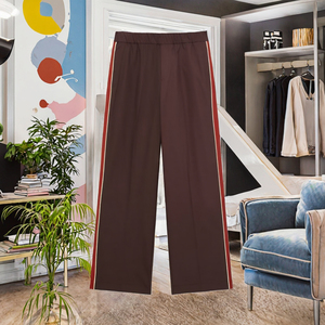 กางเกงขายาวผู้หญิง PB&ZA รุ่นซัมเมอร์ 2025 สไตล์วินเทจ เอวยืดหยุ่นสูง แต่งผ้าชีฟองลำลอง ตกแต่งลายปะติด ระบายอากาศได้ดี ซิปหน้า - Product Image 2