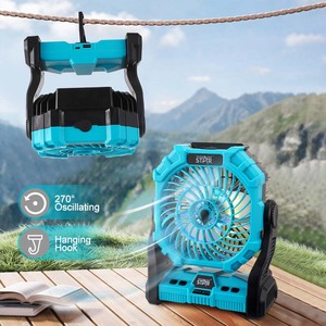 พัดลมตั้งโต๊ะพกพาขนาดเล็ก 6 นิ้ว รุ่น Winning Star Cross-Border Outdoor แบบพอร์ต Type-C/USB ใช้ไฟ DC5V - Product Image 3