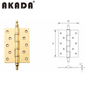 ドアヒンジ 6×4インチ ソリッドブラス 折りたたみ式 だがキャビネットヒンジではない - Product Image 3