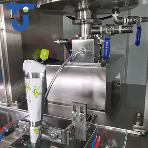 Nhà Máy đa chức năng máy đóng gói nước sốt vffs xi-rô lỏng mật ong bơ đậu phộng gói thực phẩm dán dính túi nhựa Túi - Product Image 5