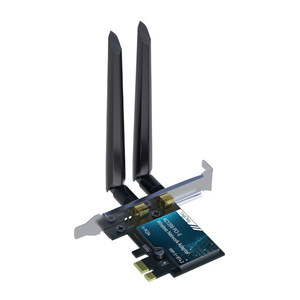 Tarjeta de red PCIE de escritorio AX1200M PCI-E de doble banda Gigabit WiFi5 con 4,2 para <span class=keywords><strong>Bluetooth</strong></span> 5DB tipo de interfaz PCI compatible con WIN8/10/11 - Product Image 1