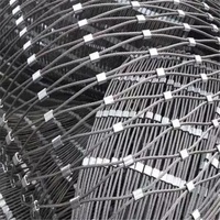 Directo de Fábrica H&F HF-CLF003 Malla de Alambre Perimetral para Helipuertos, Malla de Seguridad para Cercas de Eslabones, Redes de Seguridad Anticaída, Redes de Seguridad con Cuerda, Galvanizado Resistente a la Intemperie